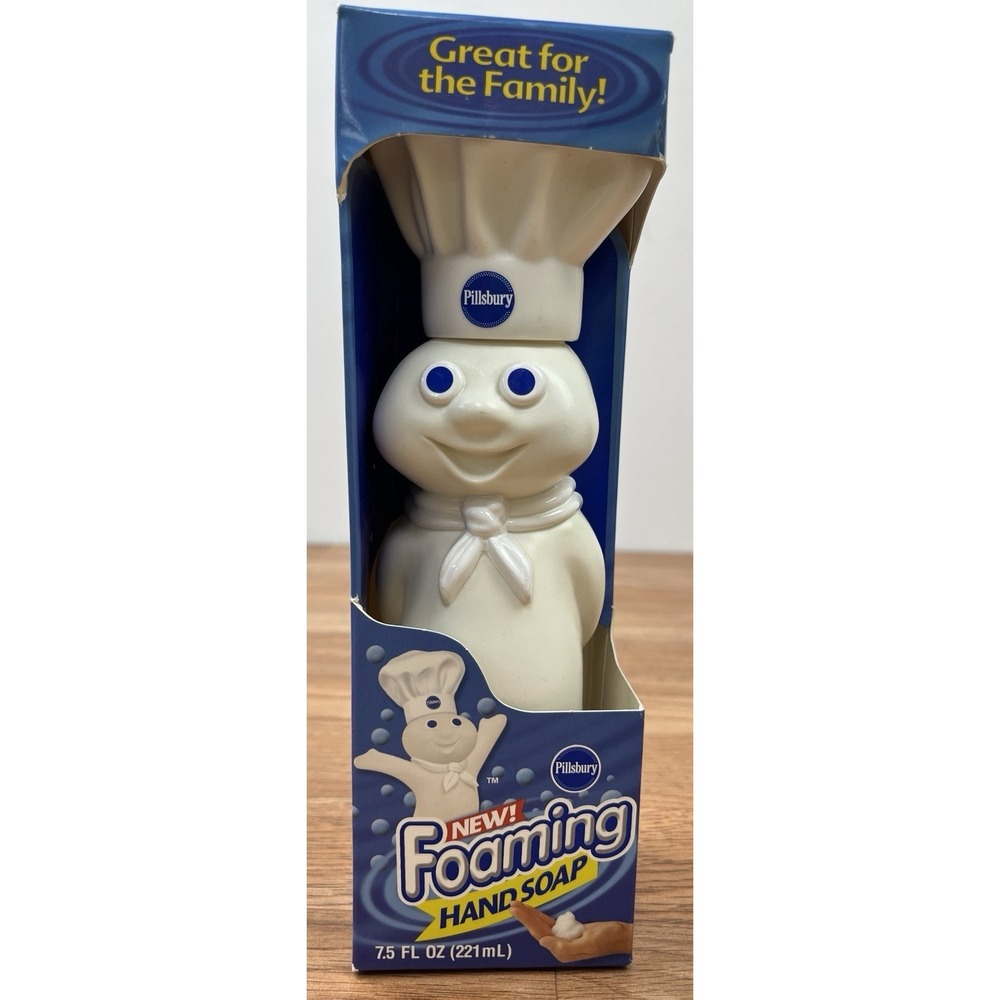 Vintage Pillsbury Doughboy Collectible Foaming Hand Soap (Still Full) NEW in Box